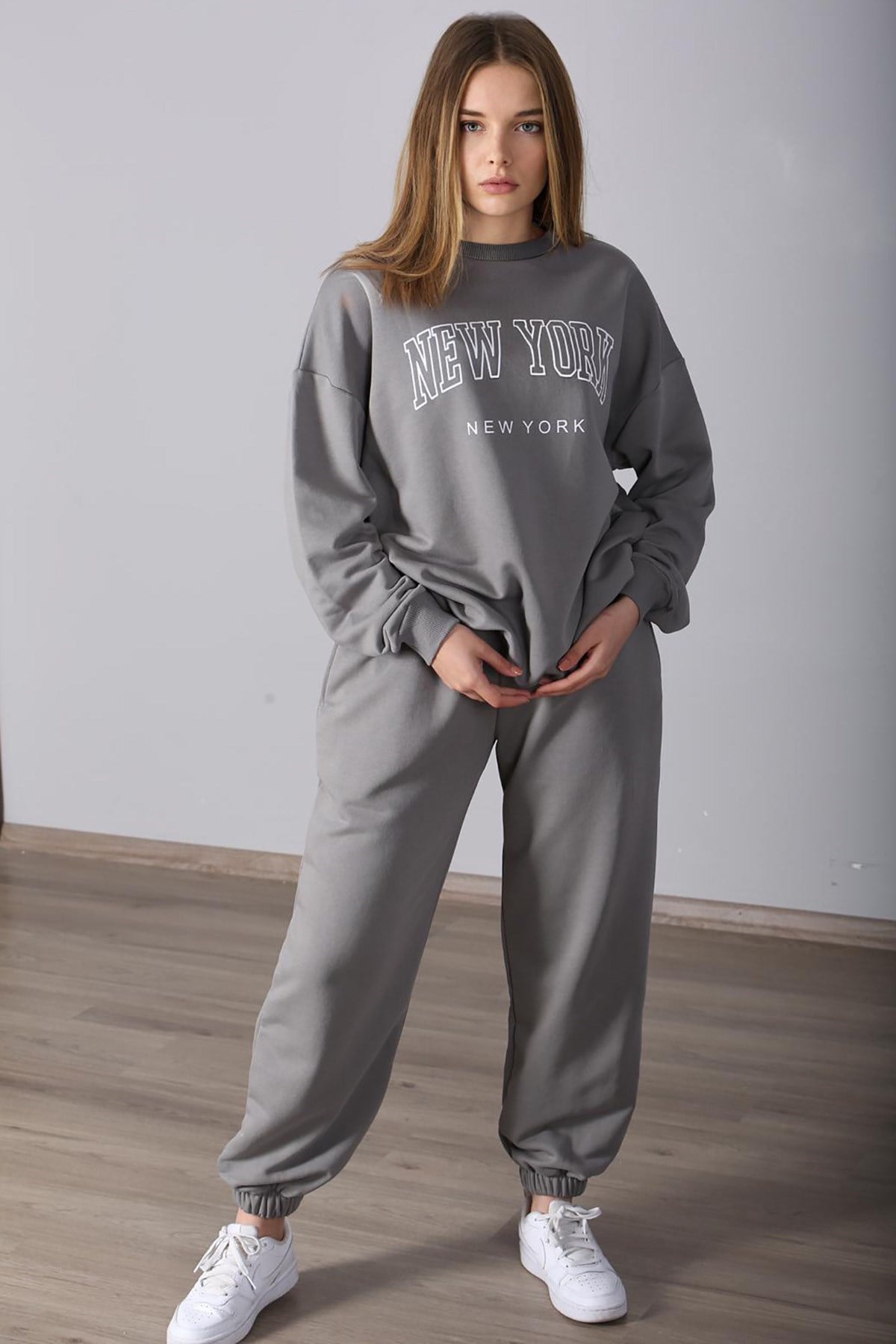 Mad Girls Antrasit Eşofman Takım MG943