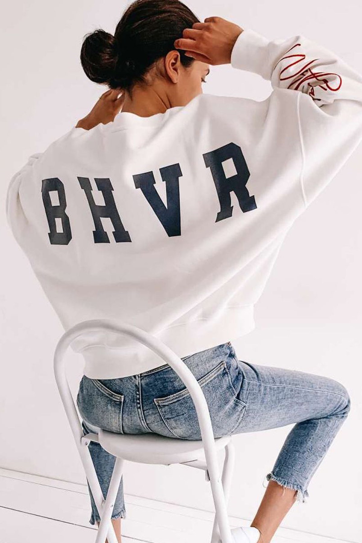 Mad Girls Beyaz Sweatshirt MG1180