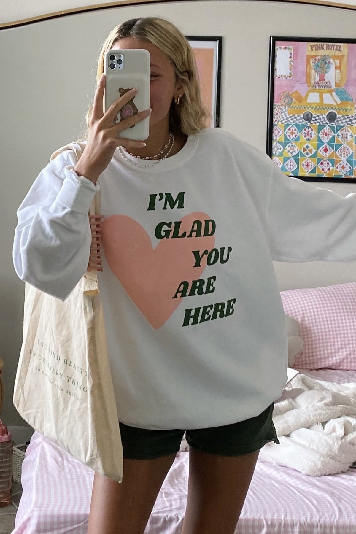 Mad Girls Beyaz Sweatshirt MG1224
