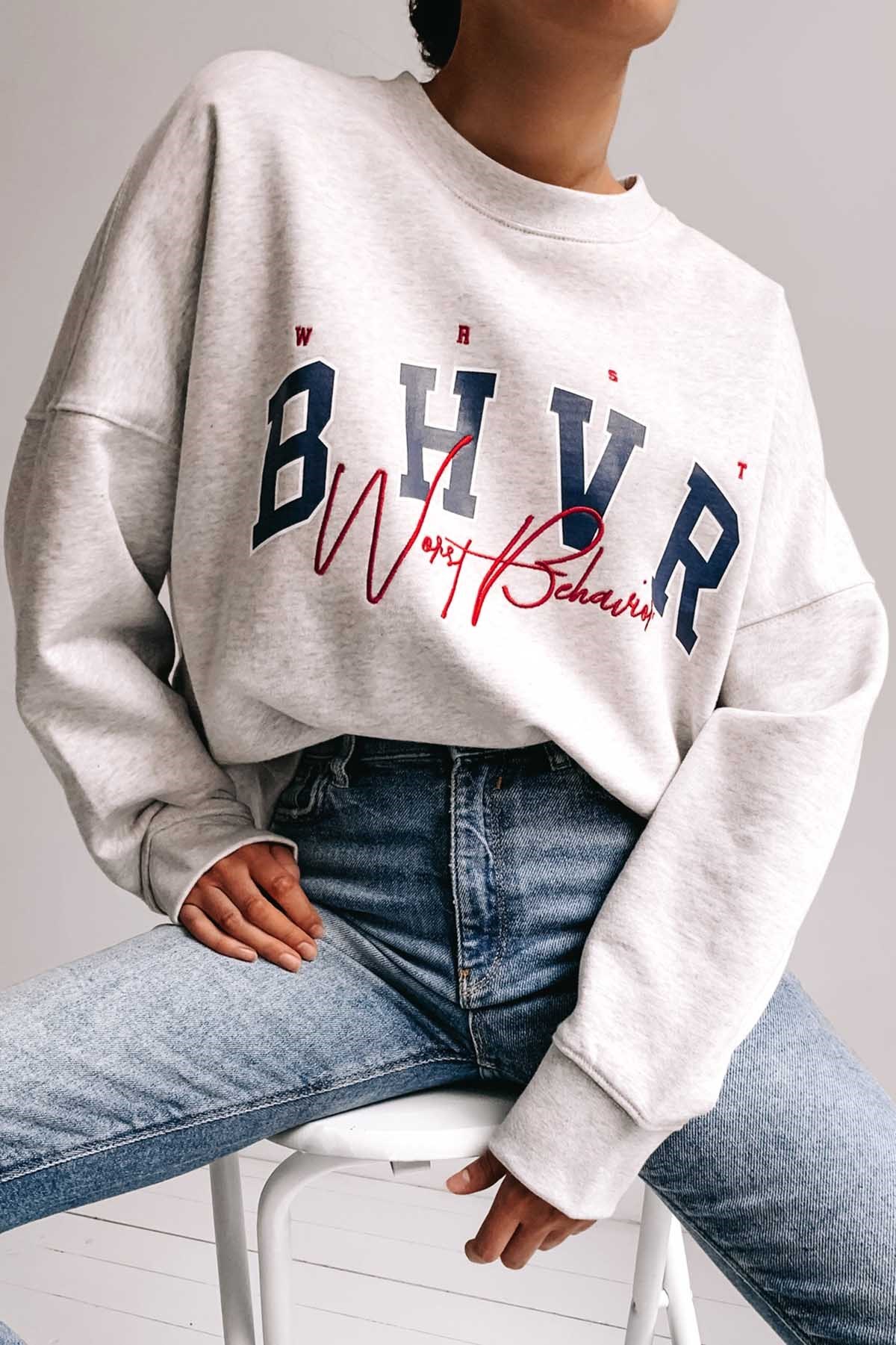 Mad Girls Grey Sweatshirt MG813