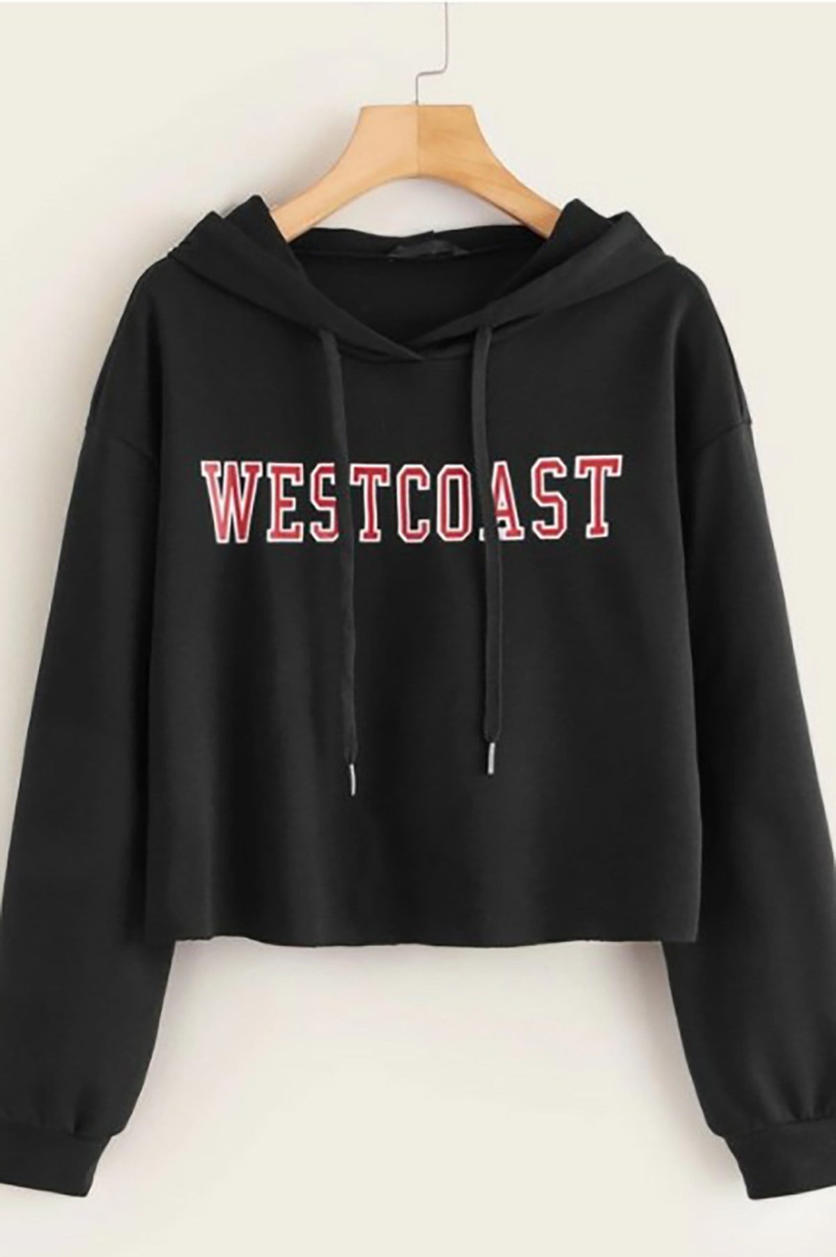 Mad Girls Black Hoodie Sweatshirt MG809