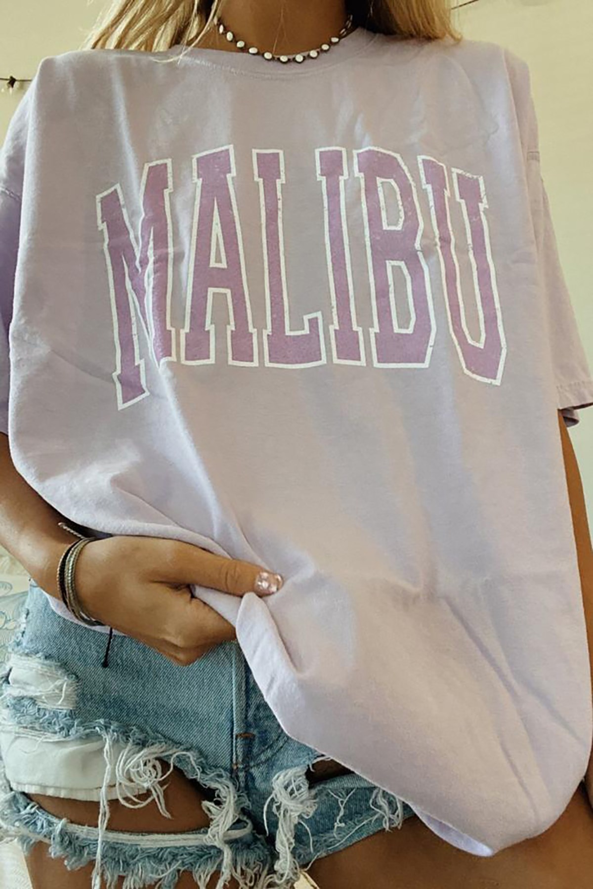 Mad Girls Lila Kadın Tişört MG967