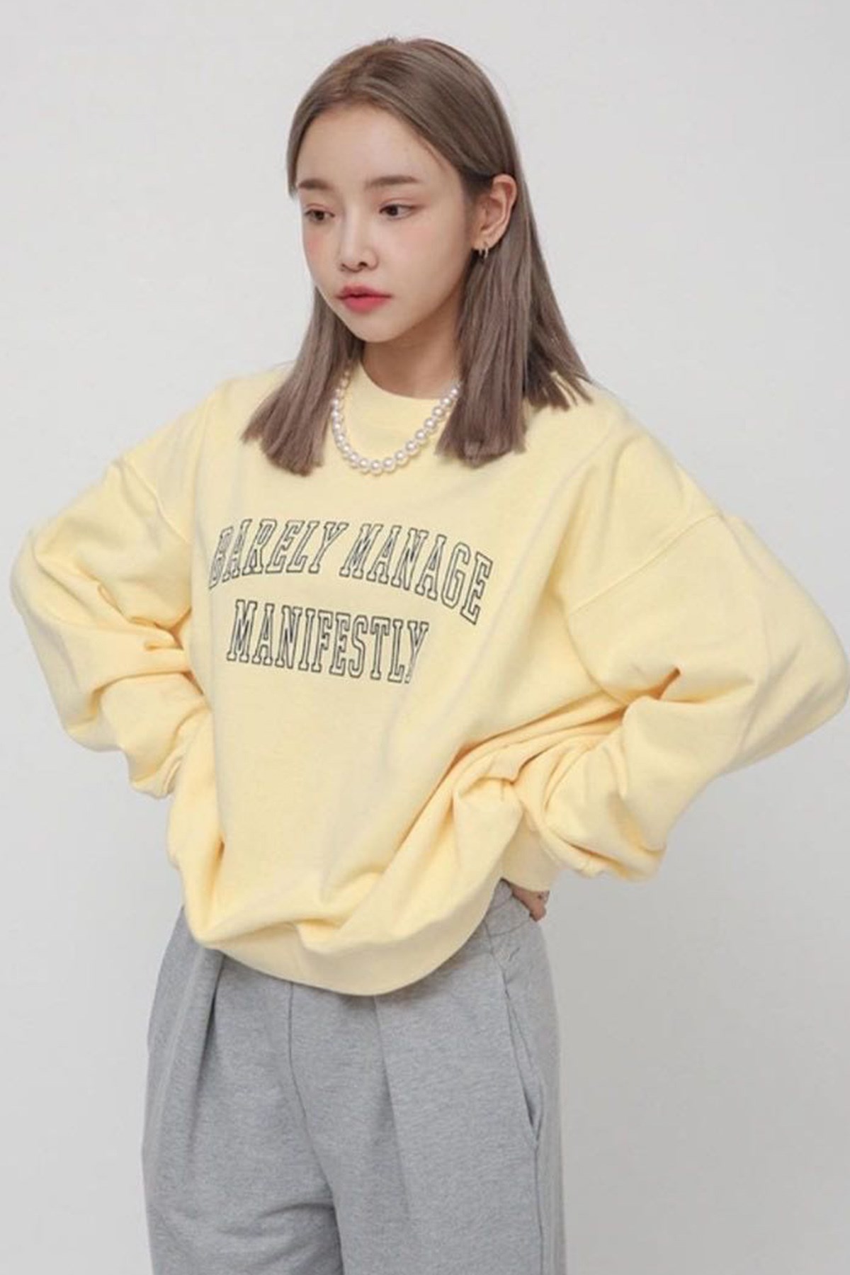 Mad Girls Sarı Sweatshirt MG1266