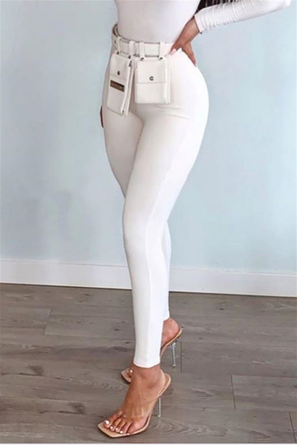 Mad Girls White High Waist Skinny Fit Jean MG292