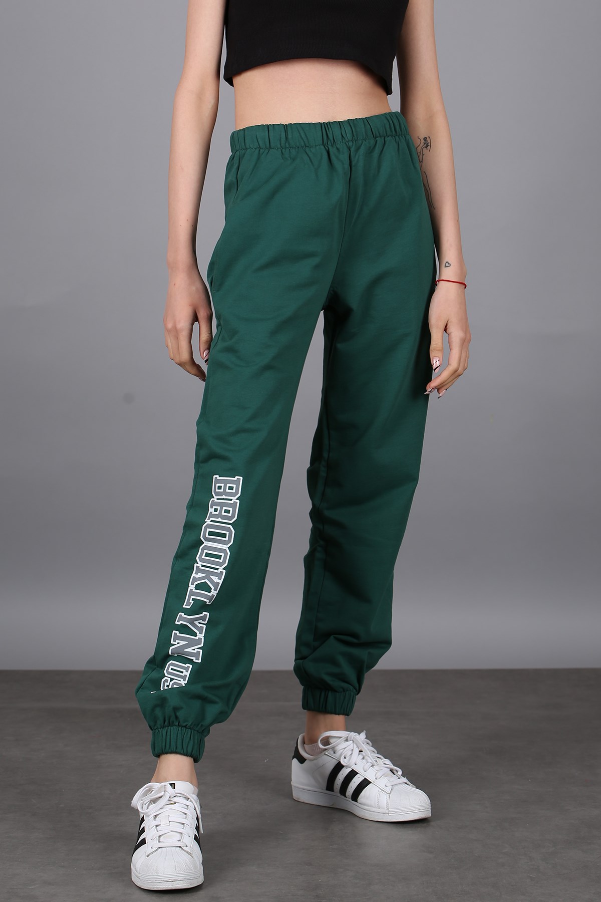Mad Girls Green Sweatpants MG1102