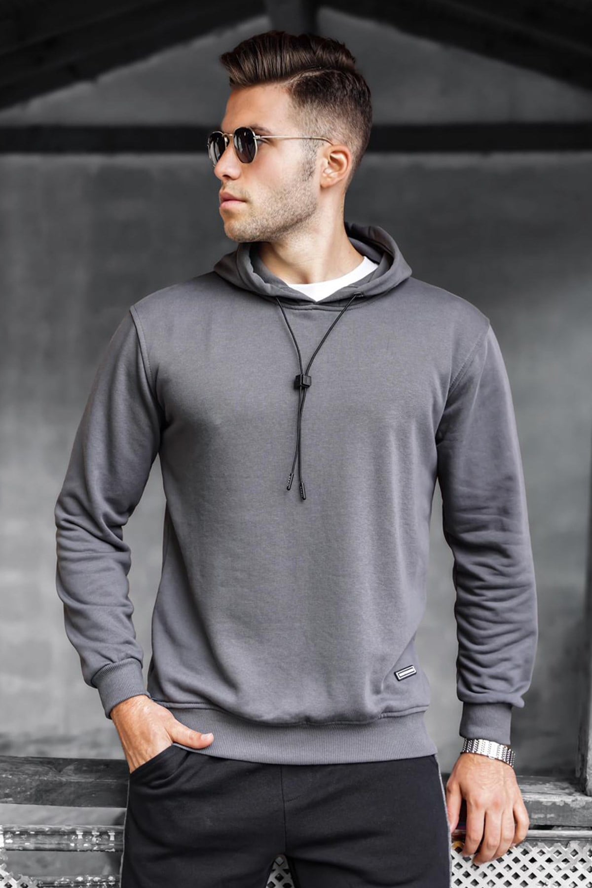Madmext Füme Erkek Sweatshirt 5334