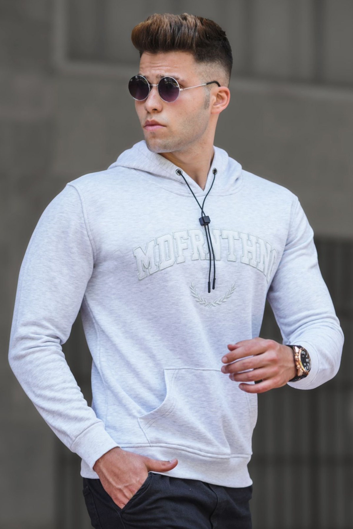 Madmext Karmelanj Kapüşonlu Sweatshirt 5289