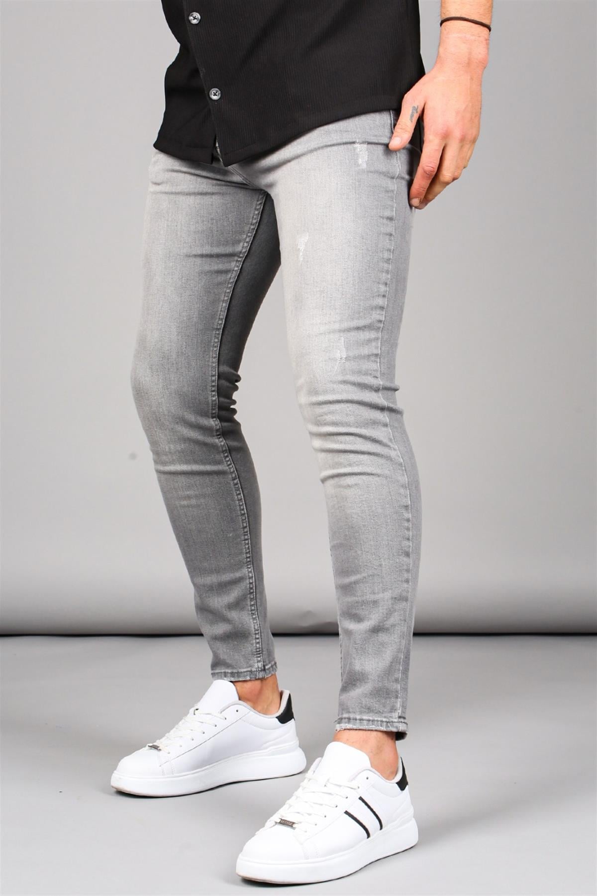 Madmext  Süper Skinny Fit Füme Jeans MDX9006