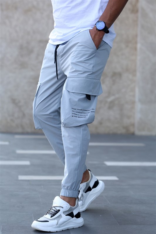 Mentex - Jogger pant gris homme fashion