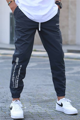 Antrasit Paraşüt Kumaş Kargo Cep Jogger Pantolon 5469