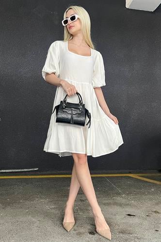 Women White Mini Dress 