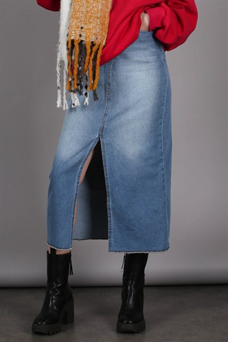 Ice Blue Jeans Skirt MG1558