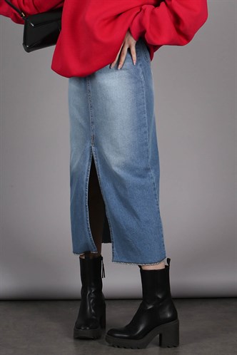 Ice Blue Jeans Skirt MG1558