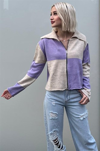 Lilac Knitwear Cardigan MG1391