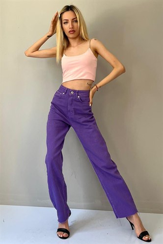 Mad Girls Purple Palazzo Jeans Mg1189