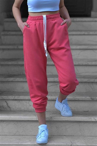 Mad Girls Pink Basic Sweatpants MG304