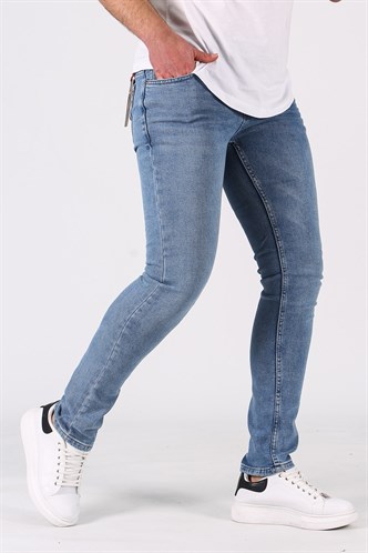 Madmext Soft Blue Slim Fit Jean