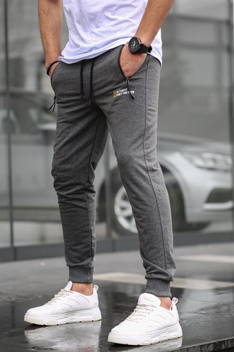 Madmext Men Plain Anthracite Sweatpants 5436