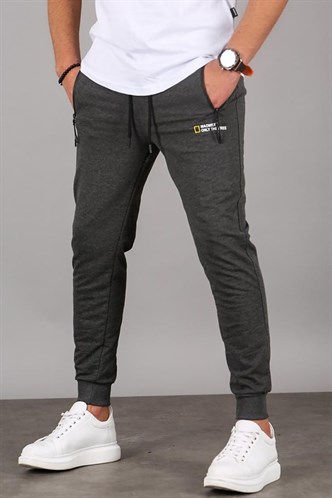 Madmext Men Plain Anthracite Sweatpants 5436