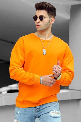 Madmext Orange Sweatshirt 4872