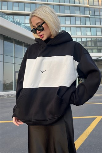 Black Block Color Sweatshirt MG1544