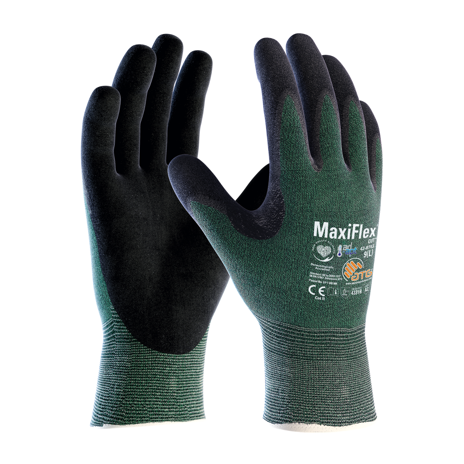 ATGATG MAXIFLEX CUTTM WITH AD-APT ALRTECH AND CUTTECH 42-8743 PALM COATED BEDEN 1042-8743/10