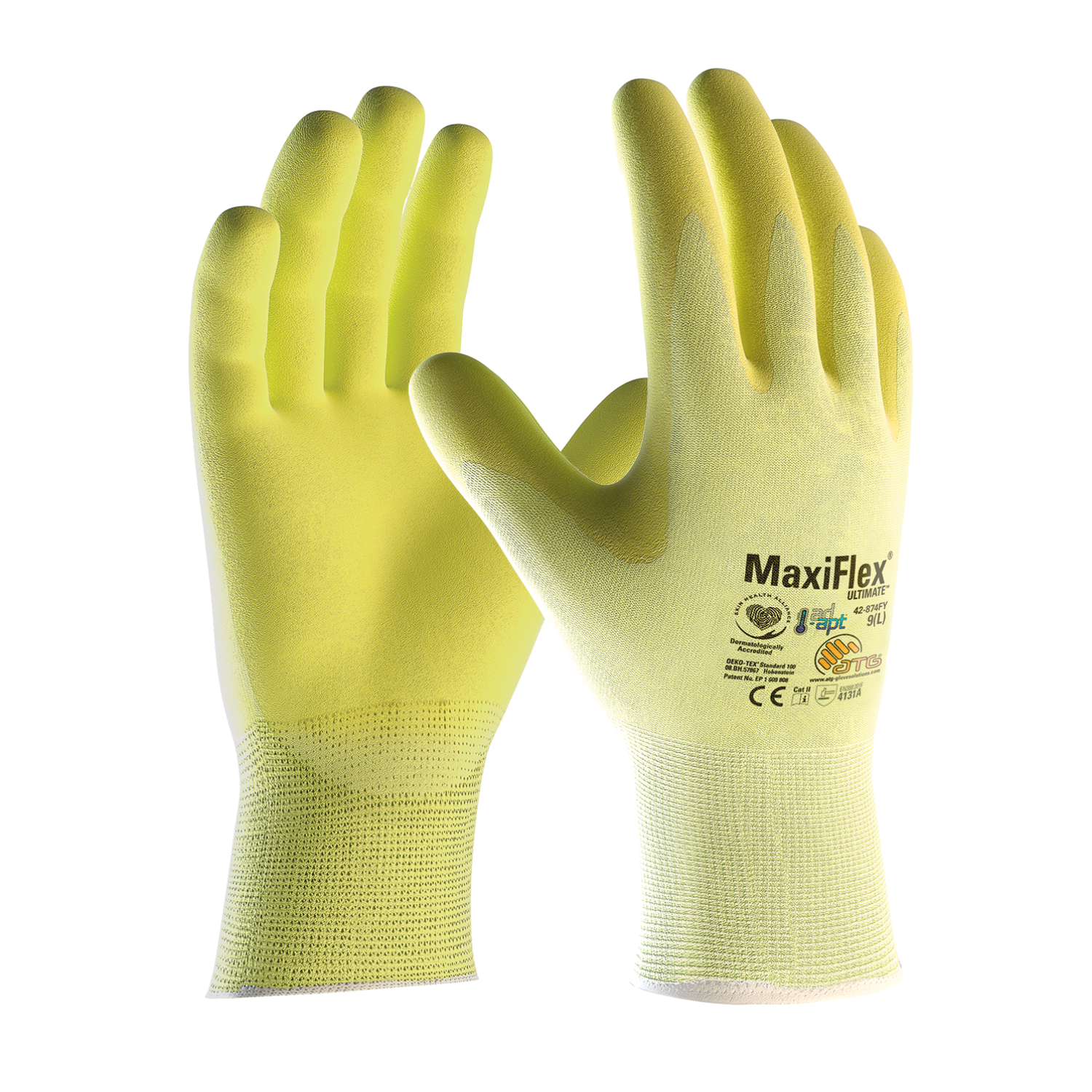 ATGATG MaxiFlex® Ultimate with AD-APT® 42-874FY Mekanik İş Eldiveni42-874FY/9