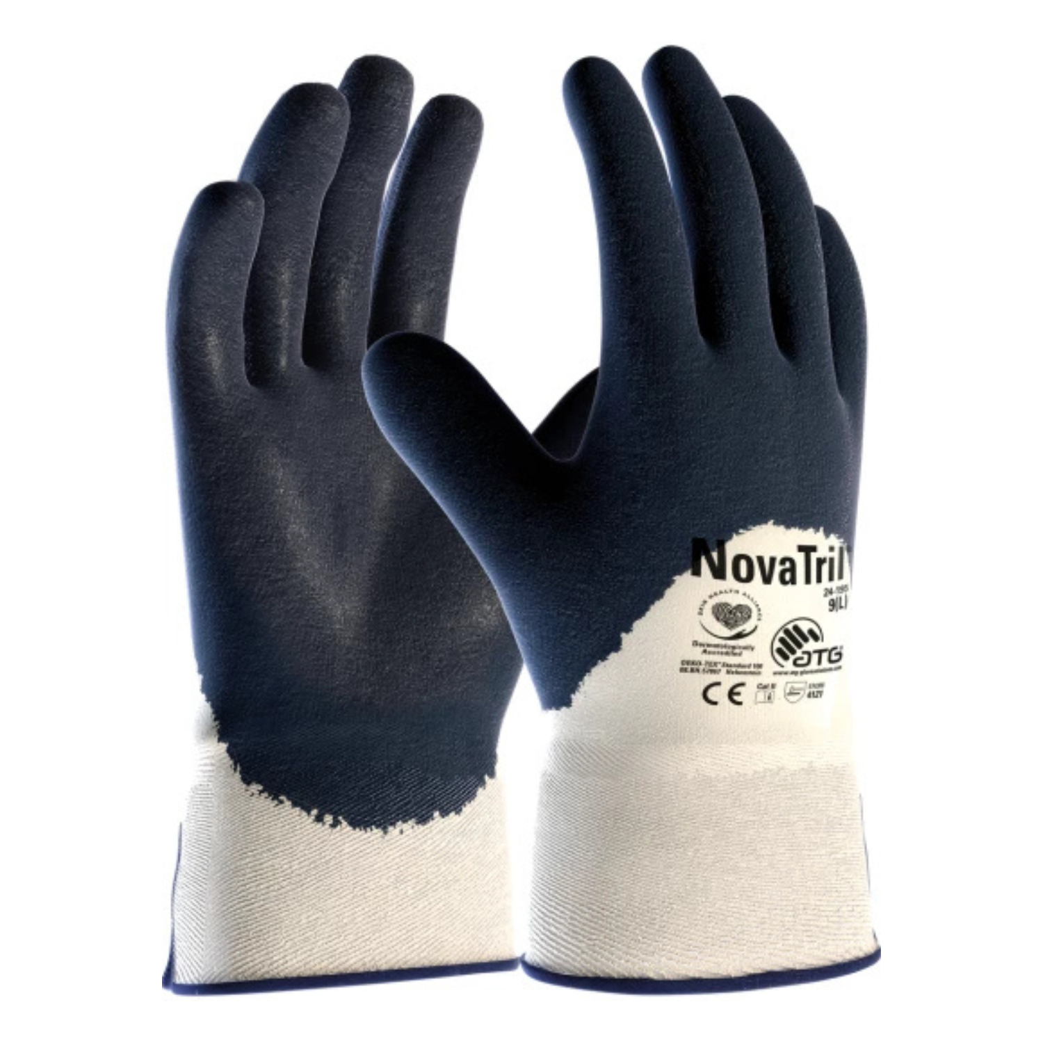 ATGATG NovaTril® 24-195 ¾ Kaplamalı Nitril İş Eldiven24-195/9