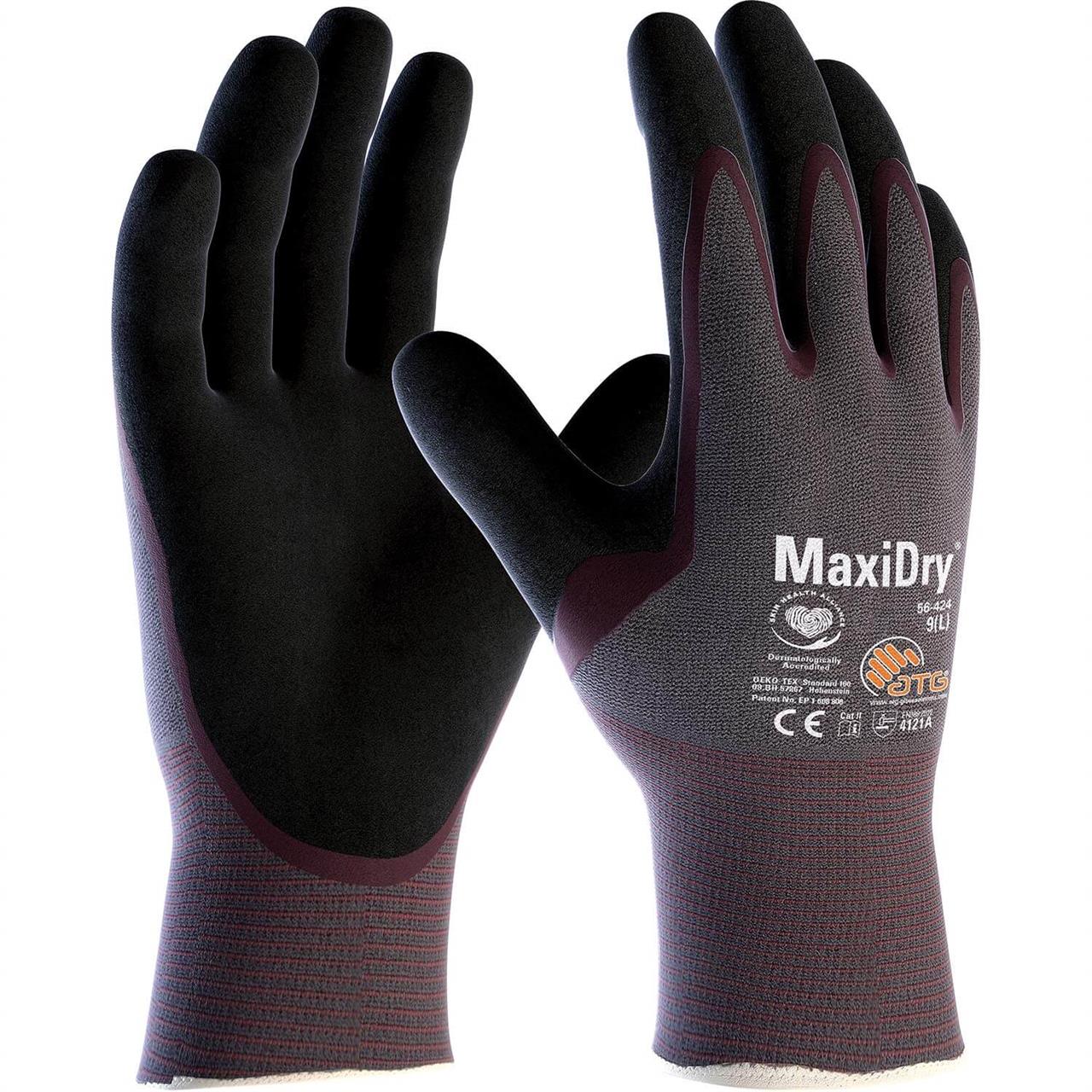 MaxiDry® 56-424 Süper İnce Yağ ve Sıvı Geçirmez İş Eldiveni