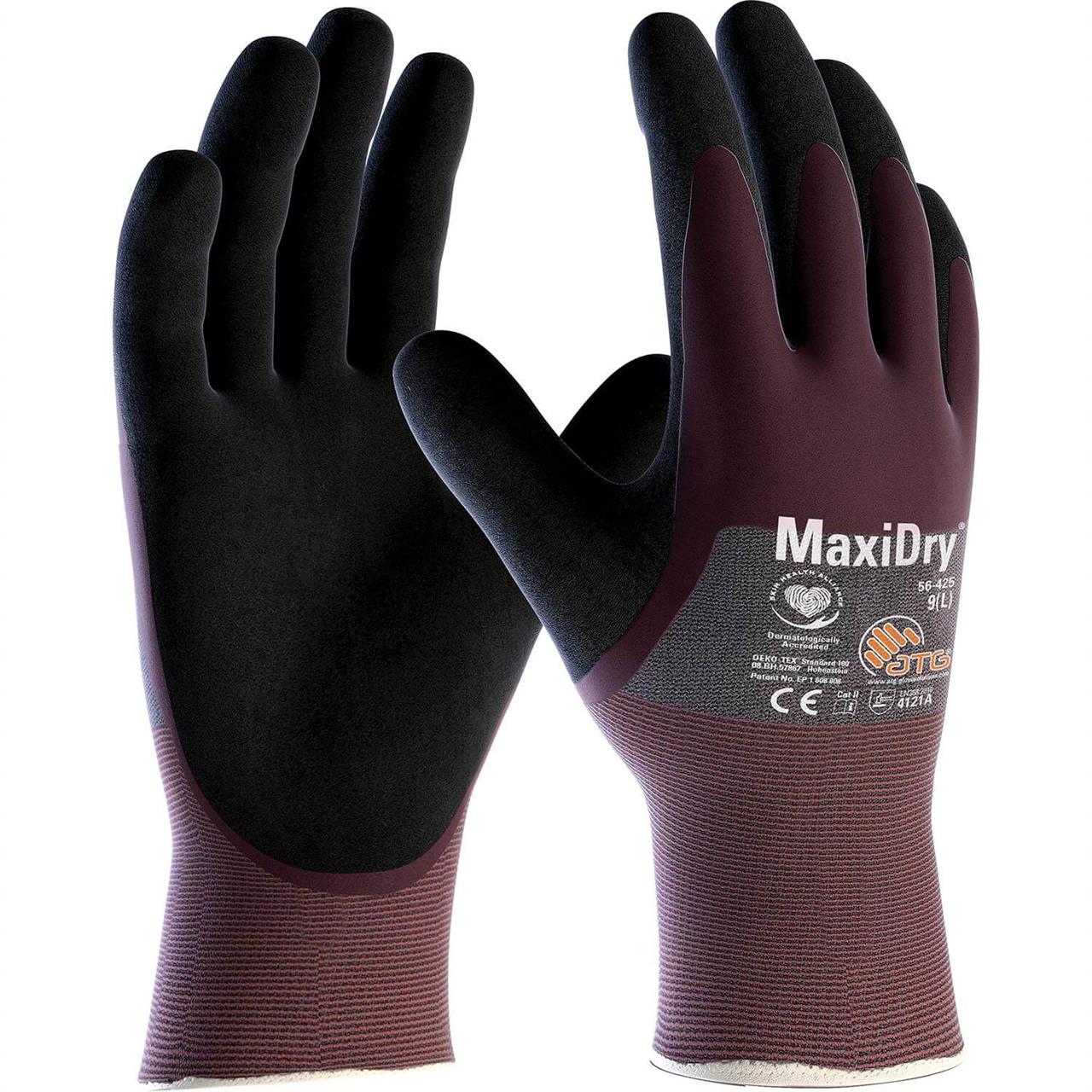 MaxiDry® 56-425 Süper İnce Yağ ve Sıvı Geçirmez İş Eldiveni