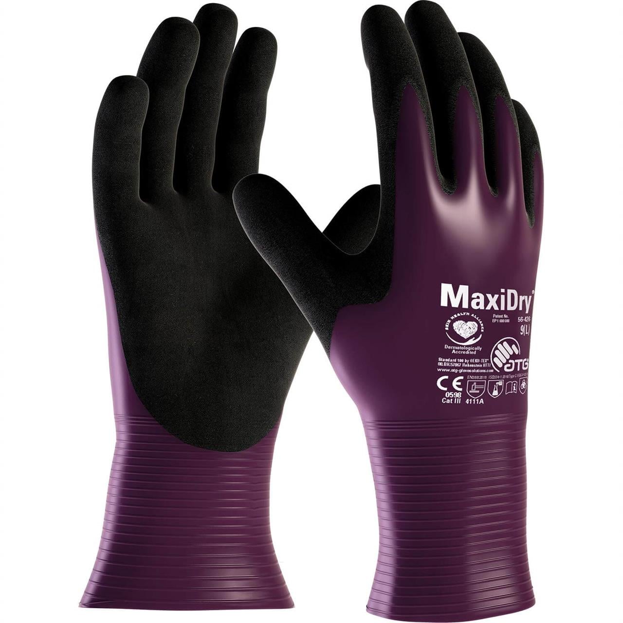 MaxiDry® 56-426 Süper İnce Yağ ve Sıvı Geçirmez İş Eldiveni