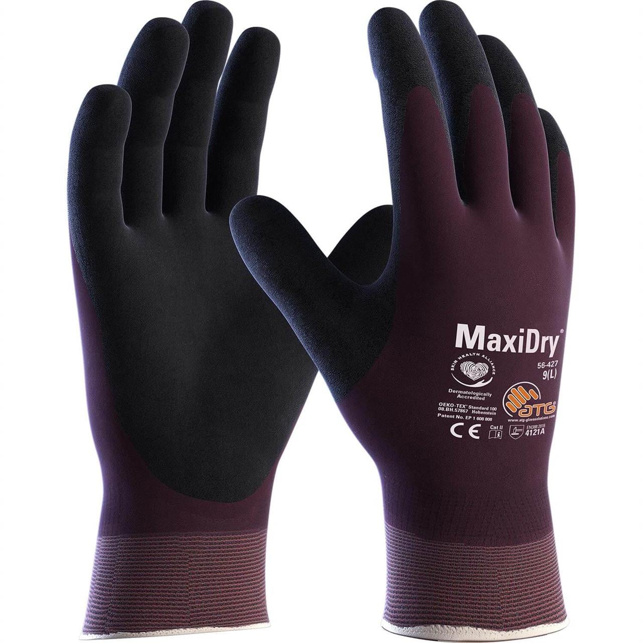 MaxiDry® 56-427 Süper İnce Yağ ve Sıvı Geçirmez İş Eldiveni