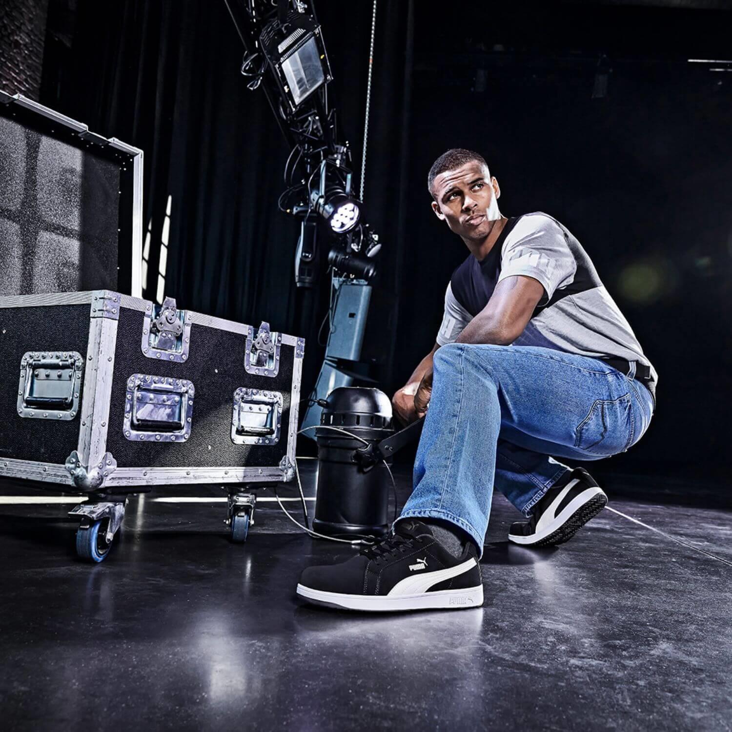 Puma Safety Iconic Black Low S1PL ESD İş Ayakkabısı