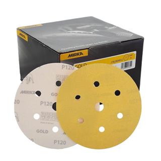 Gold 150 mm Cırt 7 Delikli Zımpara 100lü Paket MIRKA