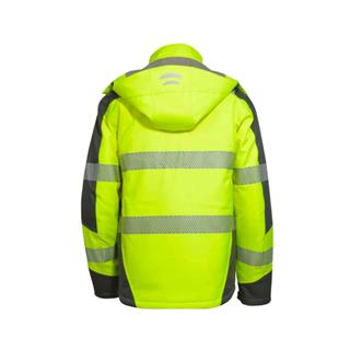 Vizwell VWJK268 Reflektörlü Softshell Sarı İş Montu Üst Düzey Görünürlük ve Su Geçirmez 