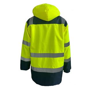 Vizwell VWJK34 300D Oxford 3+1 Reflektörlü Sarı Çok Yönlü İş Parkası – Yüksek Görünürlük, Su Geçirmez ve Yalıtımlı Tasarım