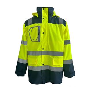 Vizwell VWJK34 300D Oxford 3+1 Reflektörlü Sarı Çok Yönlü İş Parkası – Yüksek Görünürlük, Su Geçirmez ve Yalıtımlı Tasarım