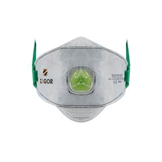 ZAGOR  8007 Ventilli Aktif Karbonlu FFP2 Konik Solunum Maskesi