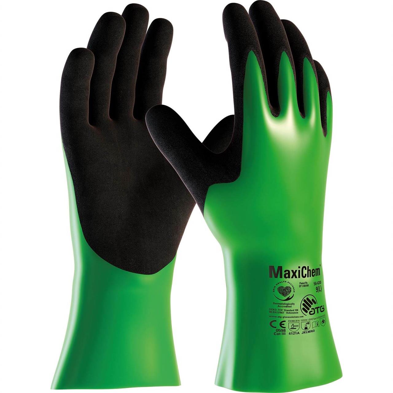 MaxiChem® 56-630 Yüksek Kimyasal Korumalı İş Eldiveni 30 cm