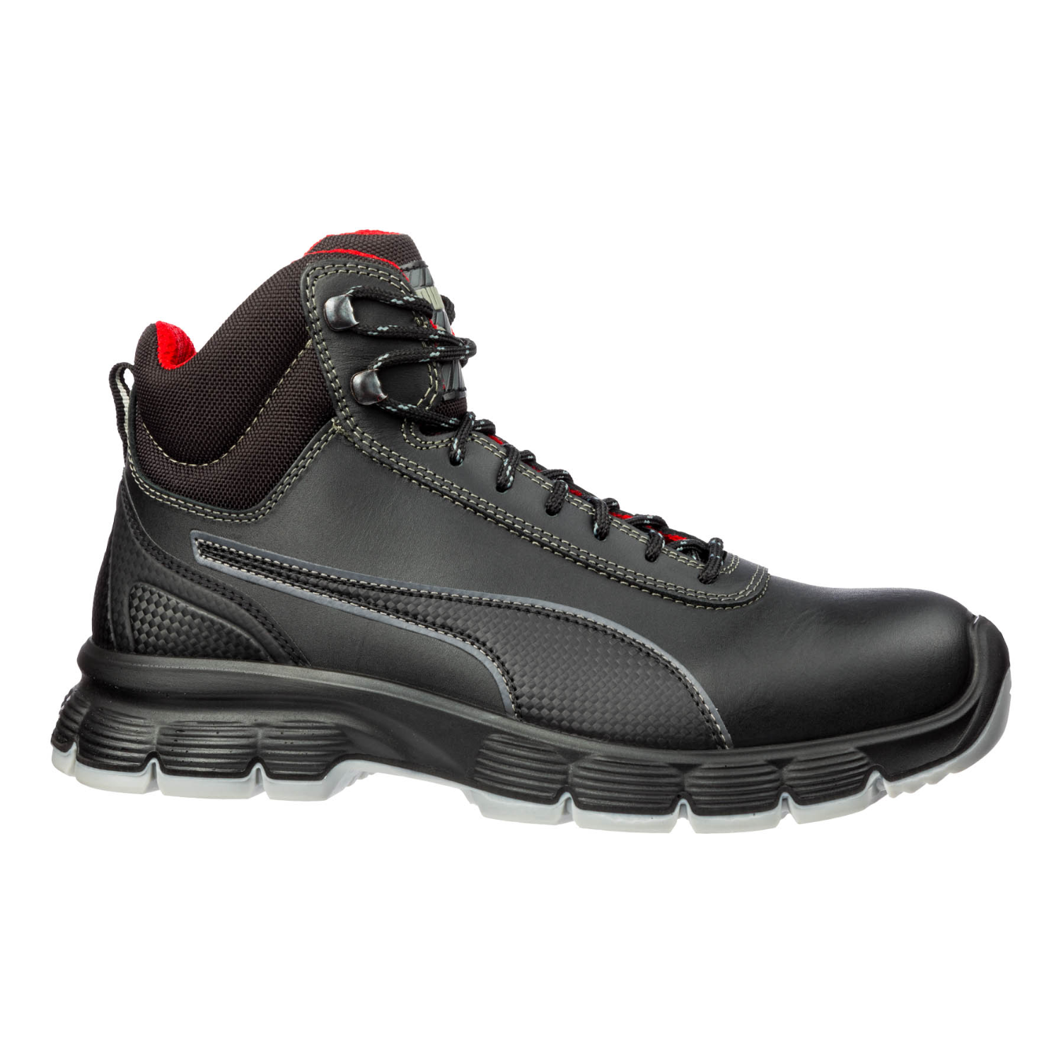 Puma SafetyPuma Safety Condor Mid Siyah Çelik Burunlu Nubuk Deri İş Ayakkabısı S3 SRC ESD630101-CBM/39