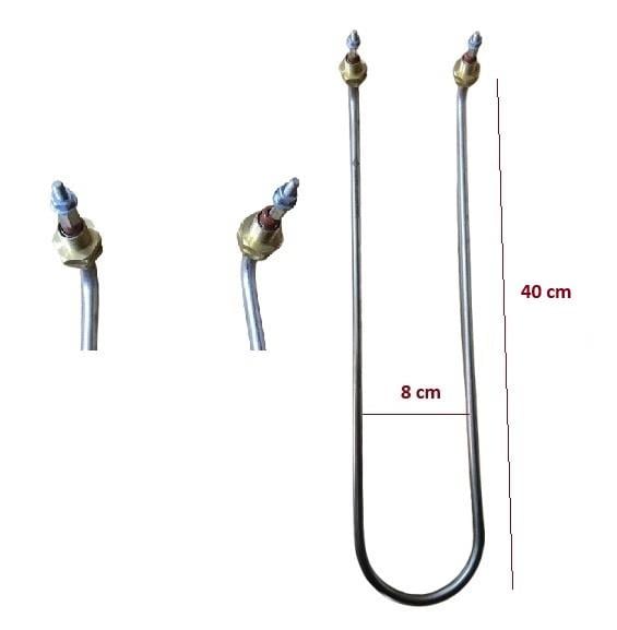 1000W 40 CM U TİPİ KIVRIK BENMARİ REZİSTANSI 8,5MM CR-Nİ