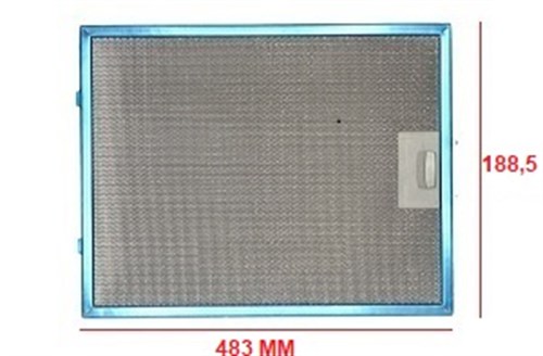 ALÜMİNYUM ASPİRATÖR FİLİTRE 188,5X483 MM