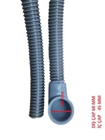 BYM DİRSEKLİ TAHLİYE HORTUMU İNOKSAN-FAGOR (60*45 MM) 170 CM (KALIN CİDARLI)