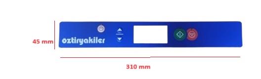 BYM ÖZTİRYAKİLER LOGOLU 500 TBK DİJİTAL EKRAN ETİKETİ (310*45 MM)