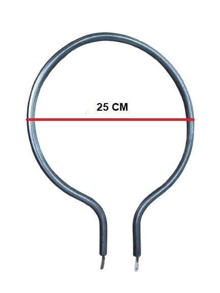 FIRIN REZİSTANS ELMA KÜÇÜK 650W ÇAP:25CM 10MM 220V