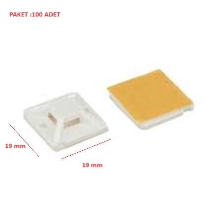 GWEST YAPIŞKAN KROŞE 19X19MM HV-3A (PAKET 100 AD)
