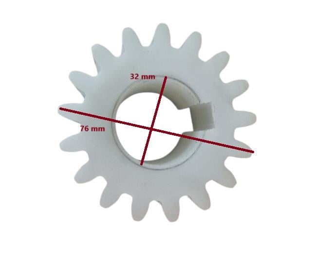 KESTART MAKİNASI DİŞLİSİ 17 DİŞ (D.Q:76MM /İ.Q:32MM/ G:56MM)