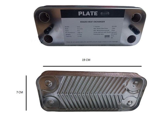 PLAKALI EŞANJÖR ALARKO ESKİ SERENA-ECA 12 PLAKA (148MM)