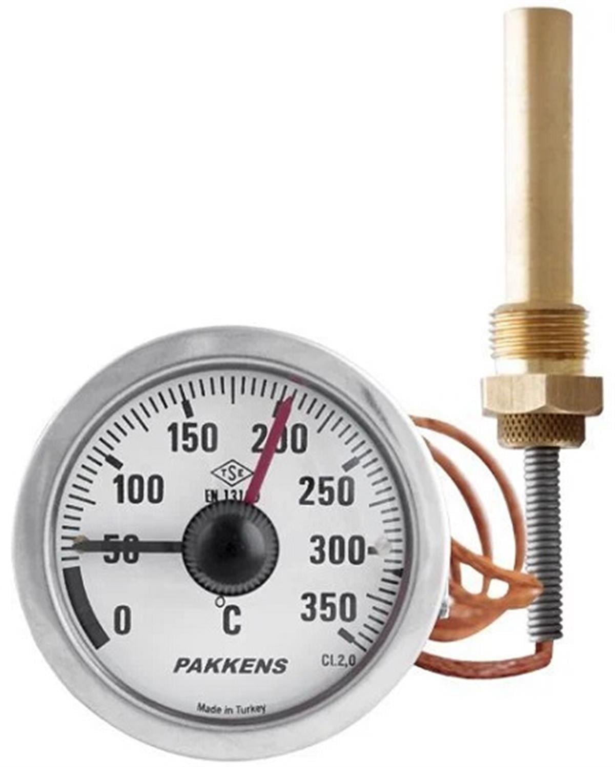 Q60X350C KONTAKLI 2 MT SPİRALLİ TERMOMETRE