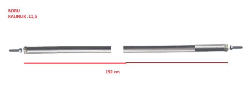 REZİSTANS SİLİNDİR ÜTÜ 1500W 192 CM DÜZ REKORSUZ (600/2000)